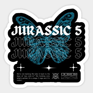 Jurassic 5 // Butterfly Sticker